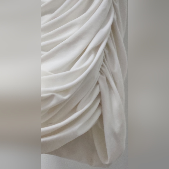 3/$25 Esha Designer Semi formal sleeveless dress White S size. - Picture 5 of 9